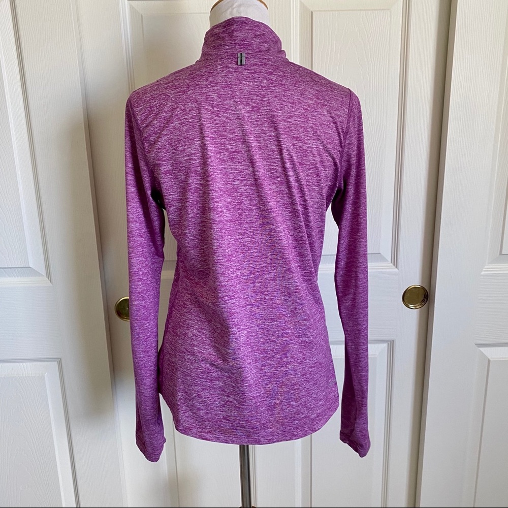 Nike‎ Running Quarter Zip Pullover Athletic Workout Sweatshirt Base Layer Medium - Picture 5 of 8